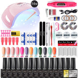 Set à ongles lampe sèche ongles +12 PCS Kit de vernis à ongles + Gel + perceuse à ongles électrique ...