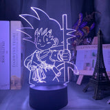 Lampe Goku Dragon Ball Illusion 3d pour chambre d'enfant veilleuse Led