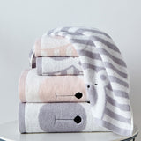 Ensemble de serviettes de bain doux 100% coton