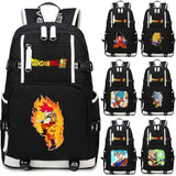 Sac d'école Dragon Ball Z sac à dos Super Saiyan Goku sacoche pour ordinateur portable de voyage