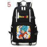 Sac d'école Dragon Ball Z sac à dos Super Saiyan Goku sacoche pour ordinateur portable de voyage