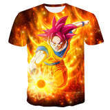 T-shirt 3D Super Saiyan Dragon Ball Z Goku