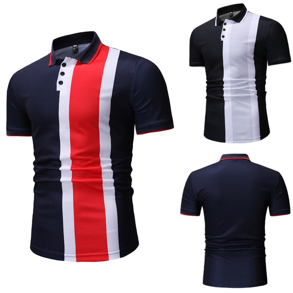 POLO Shirt Décontracté à carreaux POLO shirt hommes nouveaux pour l'été 2019