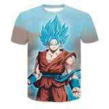 T-shirt 3D Dragon Ball Z Goku Super Saiyan