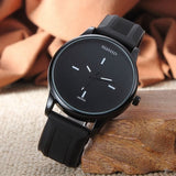 Temps De Silicone Hommes Montre De Mode Montre Hommes Sport Montres En Cuir