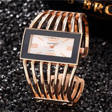 2019 NOUVEAU Élégant Or Rose Bracelet Rectangle Regarder Les Femmes Robe À Quartz Montre-Bracelet Pour Femme