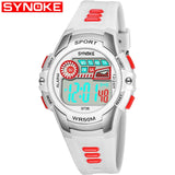 Enfants Quartz Sport Montre Alarm Date Chronographe Montres LED Back Light Étanche