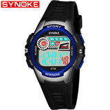 Enfants Quartz Sport Montre Alarm Date Chronographe Montres LED Back Light Étanche