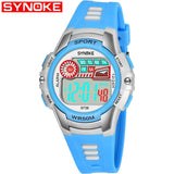 Enfants Quartz Sport Montre Alarm Date Chronographe Montres LED Back Light Étanche