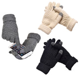 Gants tricotés femmes Taille unique