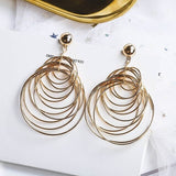 Boucles d'oreilles en cercle