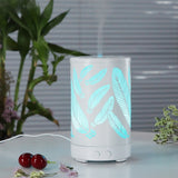 100ml Ultrasonic Air Humidifier Art Iron Design Aromatherapy Essential Oil Diffuser With Colorful Night Lights For Home Office