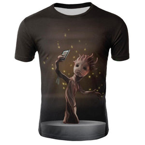 Groot T-shirt homme gardiens de la galaxie 2 unisexe