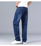 SAISONIA jeans hommes Stretch ample Denim grande taille