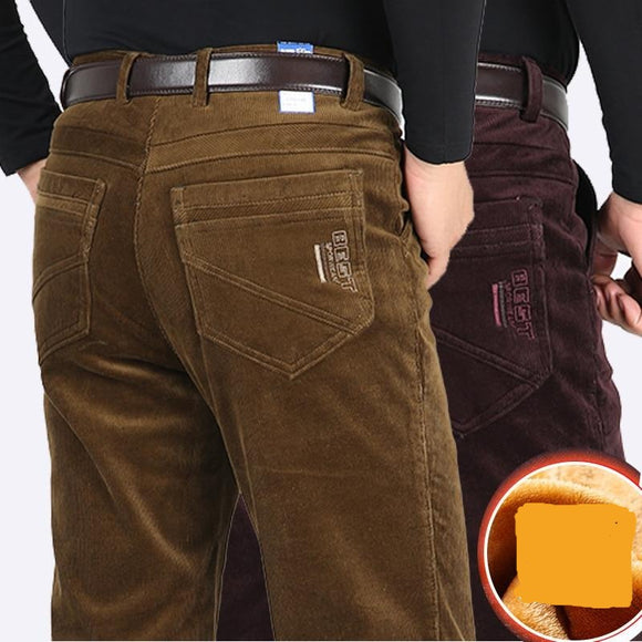 SAISONIA Pantalon velours côtelé pour hiver