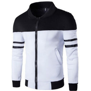 Veste de Sport homme rayé coupe ajustée grande taille M-4XL