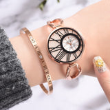 Montre De Luxe Dame Femme Alliage Rose  Quartz