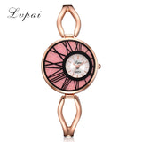 Montre De Luxe Dame Femme Alliage Rose  Quartz