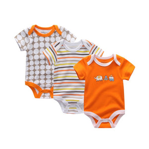 3 PCS / Lot Body Nouveau-Né Filles Garçon Vêtements 0-12 M Bébé Fille Vêtements 100% Coton