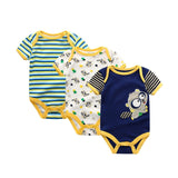 3 PCS / Lot Body Nouveau-Né Filles Garçon Vêtements 0-12 M Bébé Fille Vêtements 100% Coton