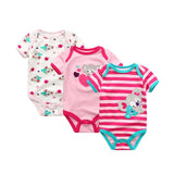 3 PCS / Lot Body Nouveau-Né Filles Garçon Vêtements 0-12 M Bébé Fille Vêtements 100% Coton