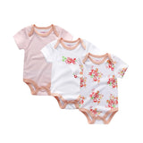 3 PCS / Lot Body Nouveau-Né Filles Garçon Vêtements 0-12 M Bébé Fille Vêtements 100% Coton