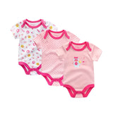 3 PCS / Lot Body Nouveau-Né Filles Garçon Vêtements 0-12 M Bébé Fille Vêtements 100% Coton