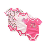 3 PCS / Lot Body Nouveau-Né Filles Garçon Vêtements 0-12 M Bébé Fille Vêtements 100% Coton