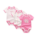 3 PCS / Lot Body Nouveau-Né Filles Garçon Vêtements 0-12 M Bébé Fille Vêtements 100% Coton