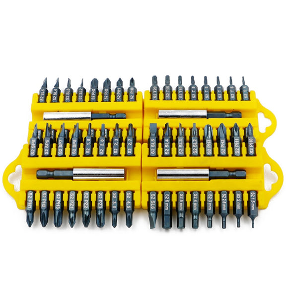 17 pièces ensemble d'embouts de tournevis hexagonal Torx tête plate croix