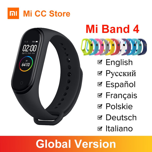 Xiaomi Mi Band 4 Bracelet Fréquence Cardiaque Fitness Tracker Bluetooth 5.0 Bracelet Sport Étanche Écran Miband 4