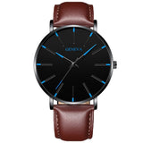 Montres Hommes ultra mince en acier Inoxydable