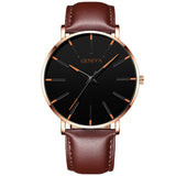 Montres Hommes ultra mince en acier Inoxydable