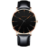 Montres Hommes ultra mince en acier Inoxydable