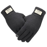 Gants tricotés d'hiver pour hommes de haute qualité Taille unique