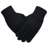 Gants tricotés d'hiver pour hommes de haute qualité Taille unique