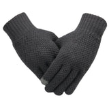 Gants tricotés d'hiver pour hommes de haute qualité Taille unique