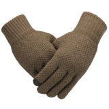 Gants tricotés d'hiver pour hommes de haute qualité Taille unique