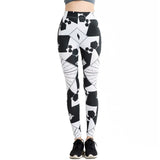 Style Punk peinture Push Up Leggings éclaboussures