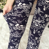 SAISONIA Leggings à motifs doux en microfibre