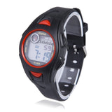 Enfants Garçons Filles Natation Sport Numérique Montre-bracele (Noir + Rouge)