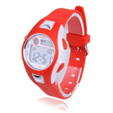 Enfants Garçons Filles Natation Sport Numérique Montre-bracele (Noir + Rouge)