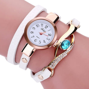 Nouveau Mode Femmes Montres Eye Gemstone De Luxe Montres Femmes Or Bracelet Montre Femme Montres À Quartz