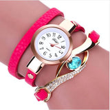 Nouveau Mode Femmes Montres Eye Gemstone De Luxe Montres Femmes Or Bracelet Montre Femme Montres À Quartz