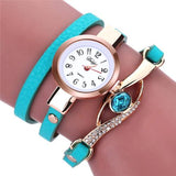 Nouveau Mode Femmes Montres Eye Gemstone De Luxe Montres Femmes Or Bracelet Montre Femme Montres À Quartz