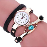 Nouveau Mode Femmes Montres Eye Gemstone De Luxe Montres Femmes Or Bracelet Montre Femme Montres À Quartz