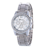 Nouveau Mode Femmes Robe Strass Quartz Montre En Or Rose Montre Femelle En Acier Inoxydable Alliage Montres-Bracelets