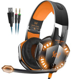 SAISONIA Casque de jeu stéréo micro de suppression de bruit pour Xbox One PS4 PC