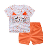 Vêtements de bébé garçon rayé été nouveau-né bébé garçon vêtements ensemble 2pcs coton bébé vêtements costume chemise + pantalon vêtements ensemble