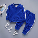 2019 Printemps Bébé Survêtement  Enfants Garçon Fille Coton Zipper Veste Pantalon 2 Pcs / Ensembles Enfants Loisirs Sport Costume Infantile Vêtements